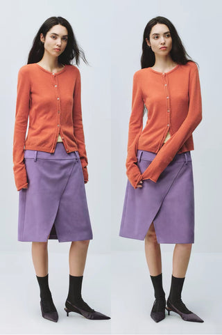 Simple Project Merino Wool Slim-Fit Cardigan
