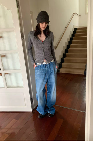 Simple Project Merino Wool Slim-Fit Cardigan