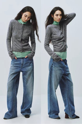 Simple Project Merino Wool Slim-Fit Cardigan