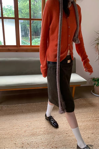 Simple Project Merino Wool Slim-Fit Cardigan