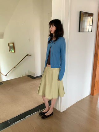 Simple Project Merino Wool Slim-Fit Cardigan