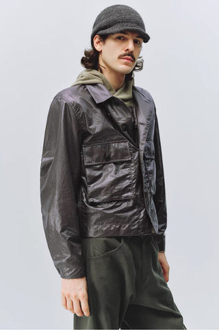 Simple Project Coated Short Jacket