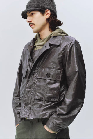 Simple Project Coated Short Jacket