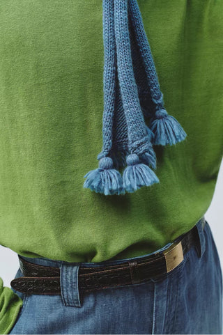 Simple Project Tassel Wool Scarf