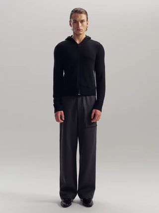 NFAI Wool Single-Pocket Trousers