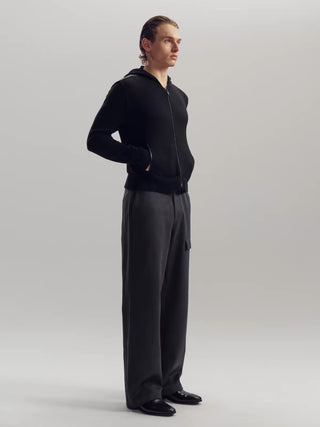 NFAI Wool Single-Pocket Trousers