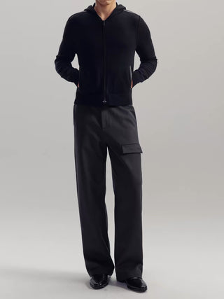 NFAI Wool Single-Pocket Trousers