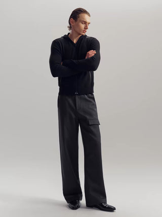 NFAI Wool Single-Pocket Trousers