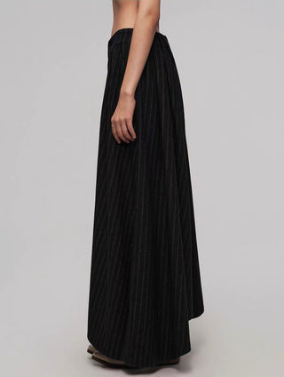 ILNya Asymmetrical Culottes Pants-Black