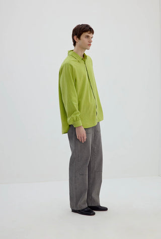 Simple Project Tencel Shirt-Apple Green