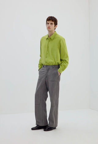 Simple Project Tencel Shirt-Apple Green