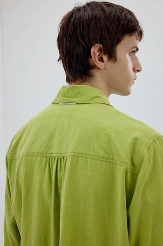 Simple Project Tencel Shirt-Apple Green