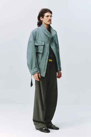 Simple Project Belt Field Jacket