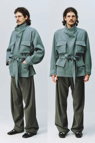 Simple Project Belt Field Jacket