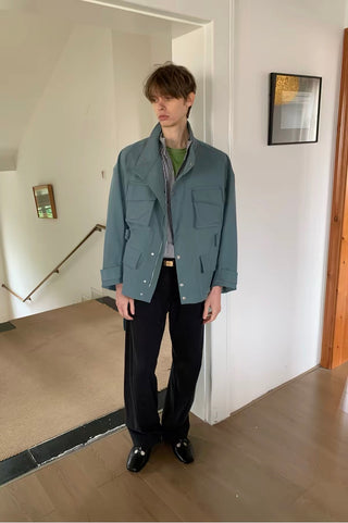 Simple Project Belt Field Jacket