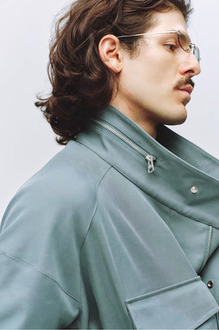 Simple Project Belt Field Jacket