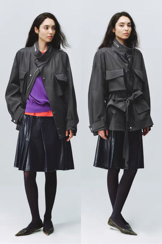 Simple Project Belt Field Jacket