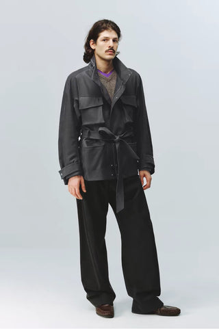 Simple Project Belt Field Jacket
