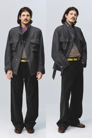 Simple Project Belt Field Jacket