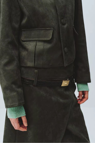 Simple Project Suedette Short Jacket