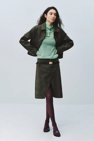 Simple Project Suedette Short Jacket