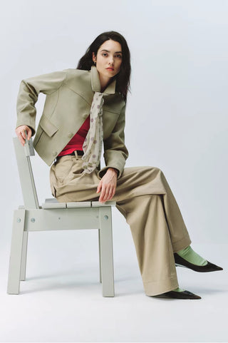 Simple Project Suedette Short Jacket