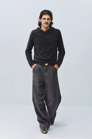 Simple Project Washed Cargo Pants
