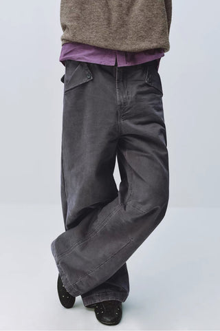 Simple Project Washed Cargo Pants
