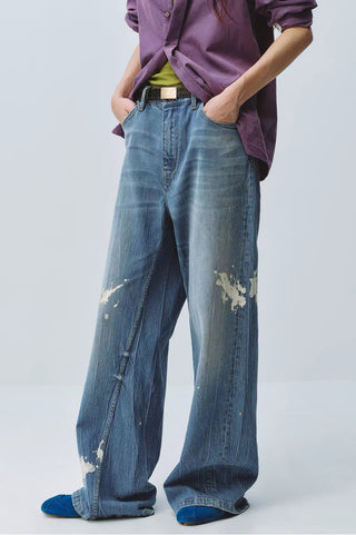 Simple Project Paint Splatter Jeans