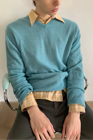 Simple Project Merino Wool Knit Top