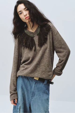 Simple Project Merino Wool Knit Top