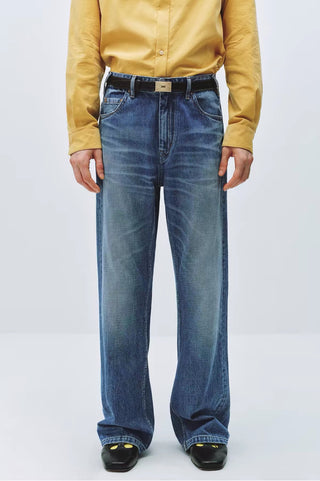 Simple Project Whiskered Boot Cut Jeans