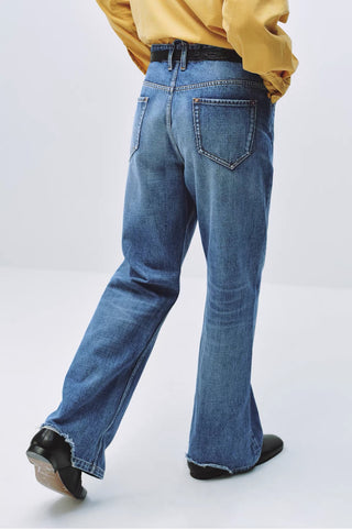Simple Project Whiskered Boot Cut Jeans