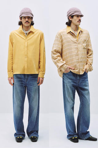 Simple Project Whiskered Boot Cut Jeans