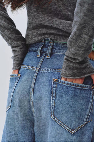 Simple Project Whiskered Boot Cut Jeans