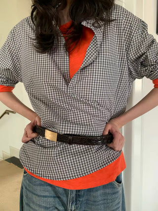 Simple Project Croc Copper Hinge Belt