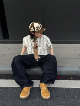 8LOME Tai Chi Baseball Cap-Brown