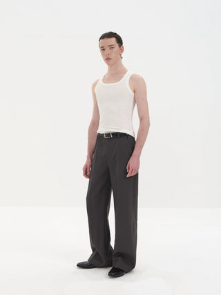 NFAI Tailored Loose Fit Trousers-Gray
