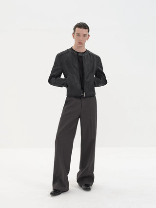 NFAI Tailored Loose Fit Trousers-Gray