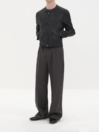 NFAI Tailored Loose Fit Trousers-Gray