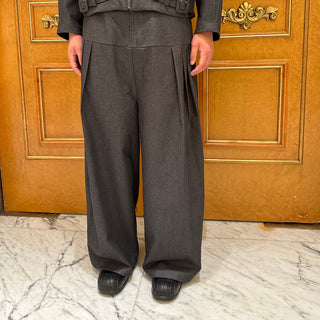 Conchoboe Pleated Pants-Grey