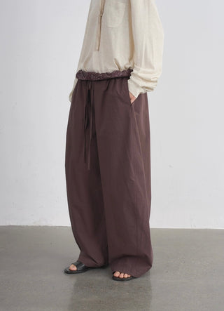 BALIANG Paisley Balloon Pants-Redwood