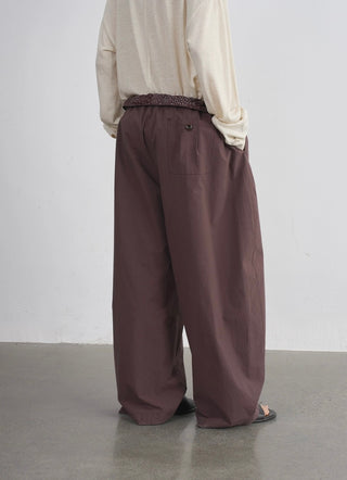BALIANG Paisley Balloon Pants-Redwood