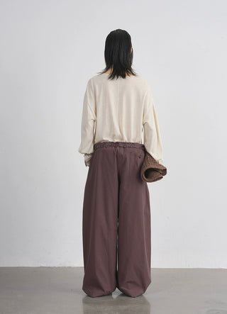 BALIANG Paisley Balloon Pants-Redwood