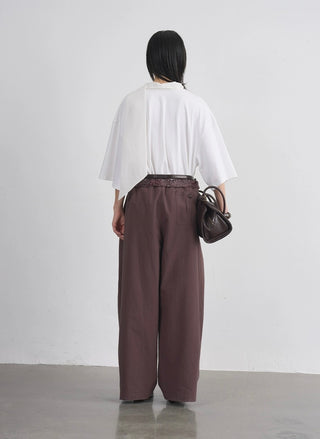 BALIANG Paisley Balloon Pants-Redwood