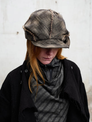 ILNya Raw-Edge Plaid Beret