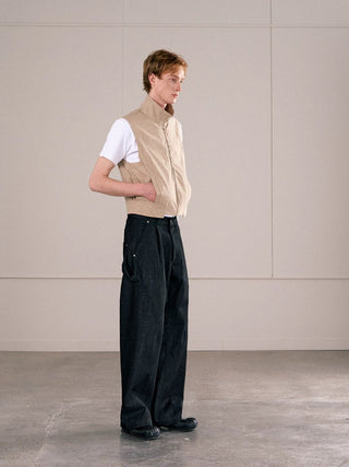 Conchoboe Offest Vest-Beige