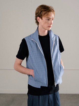 Conchoboe Offest Vest-Blue