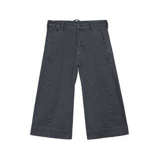 Simple Project Engineered Cropped Pants-Slate Blue
