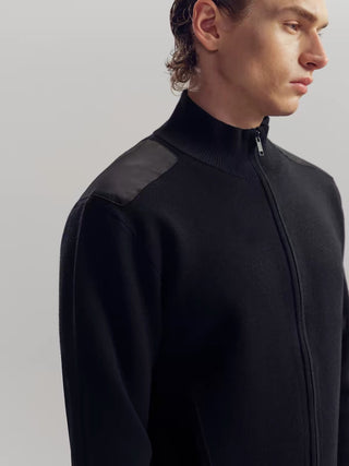 NFAI Patch Zip Knit Jacket